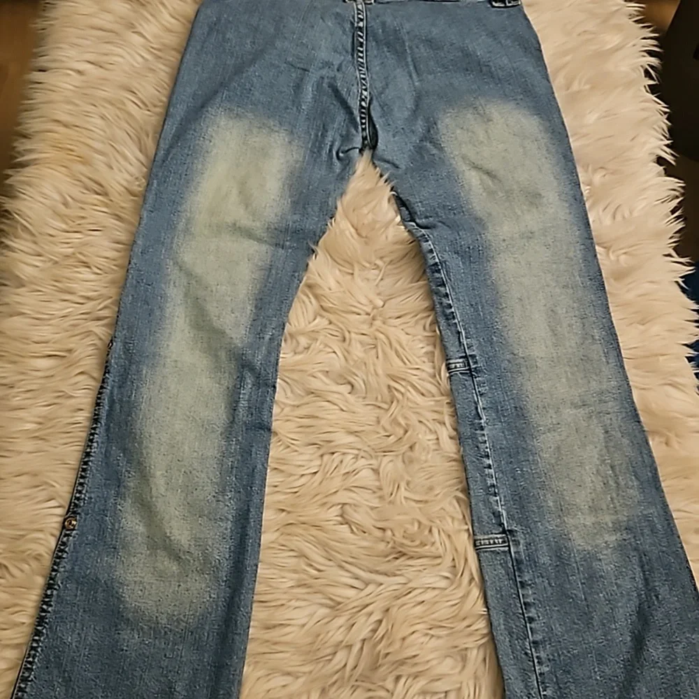 Y2K Spoon Jeans Light Wash Patch Panel Denim Size 7 Juniors